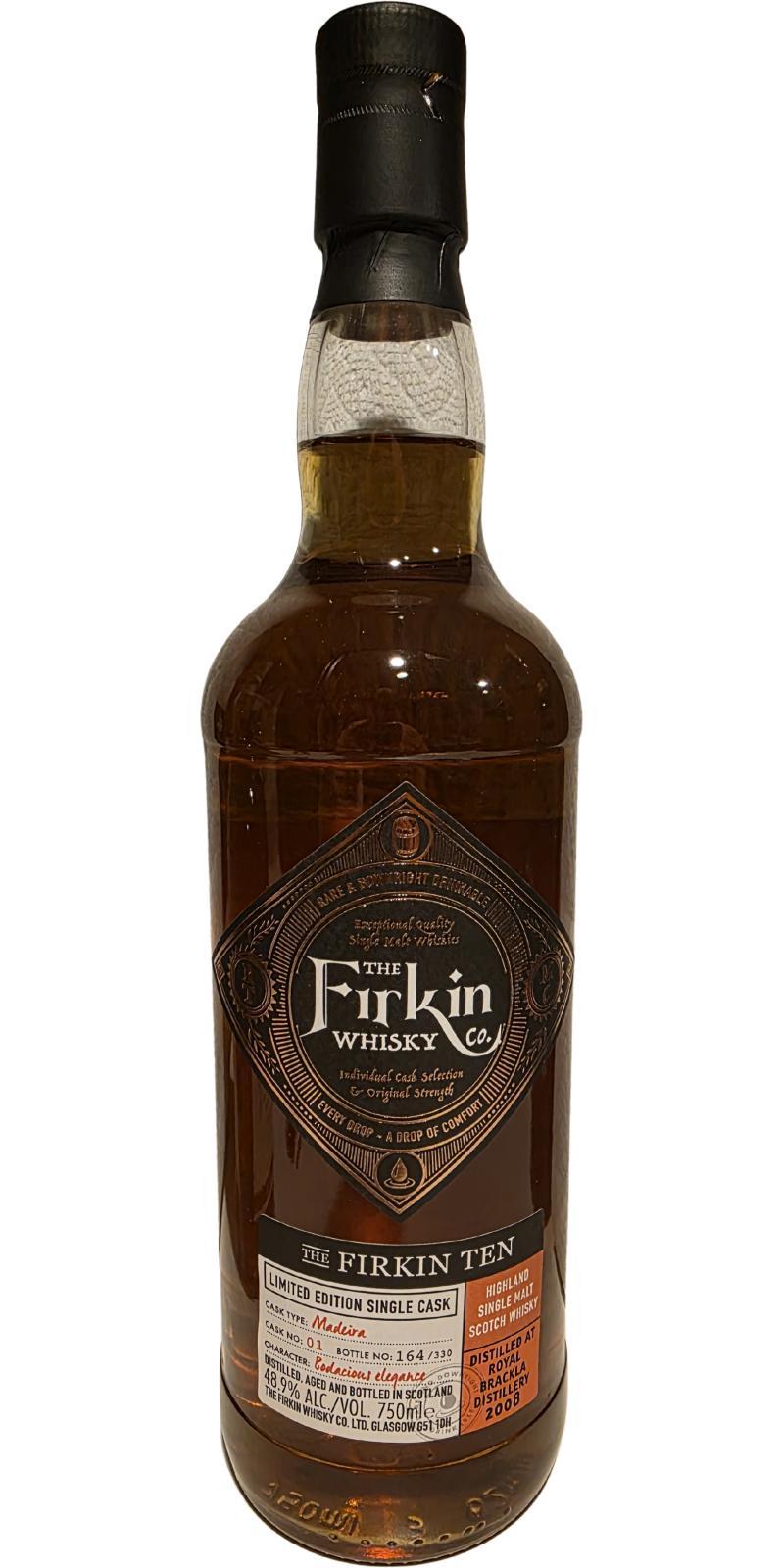 Royal Brackla 2008 TFWC  The Firkin Ten