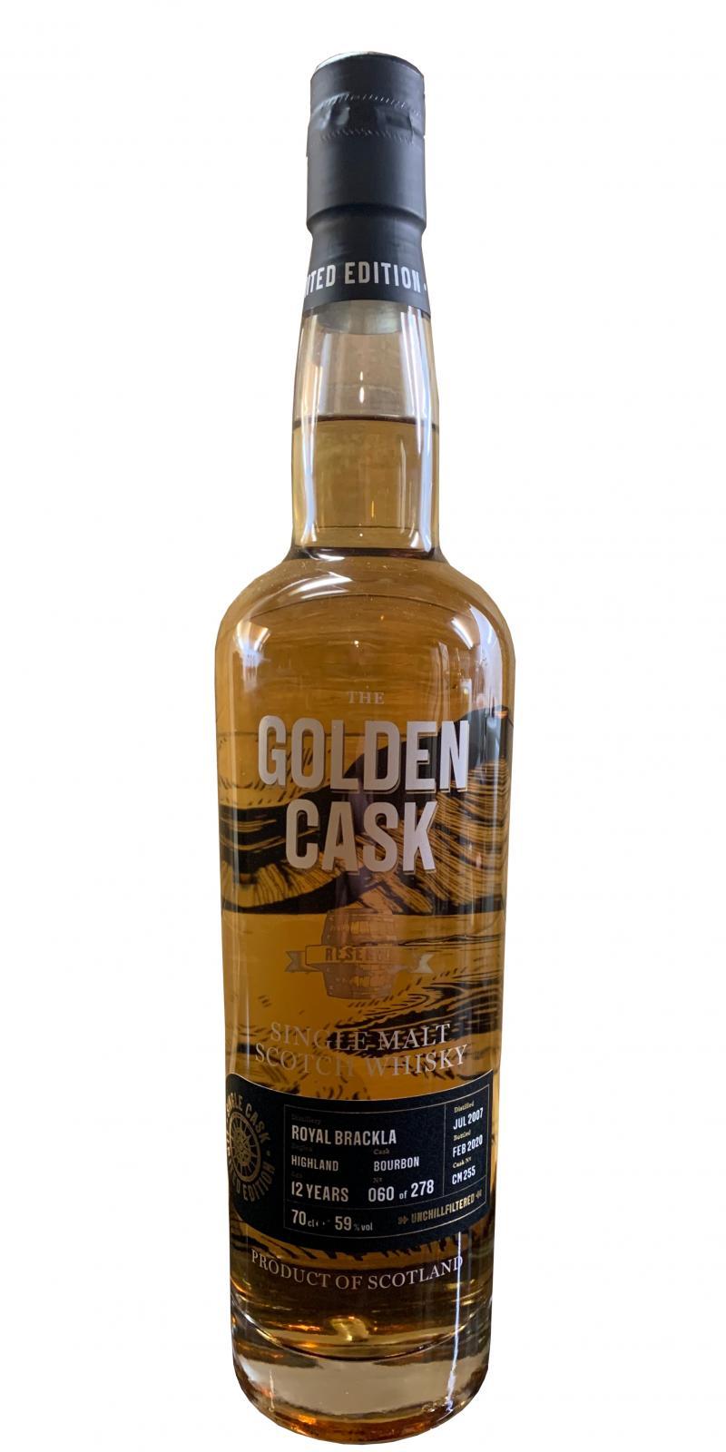Royal Brackla 2007 HMcD  Golden Cask Reserve