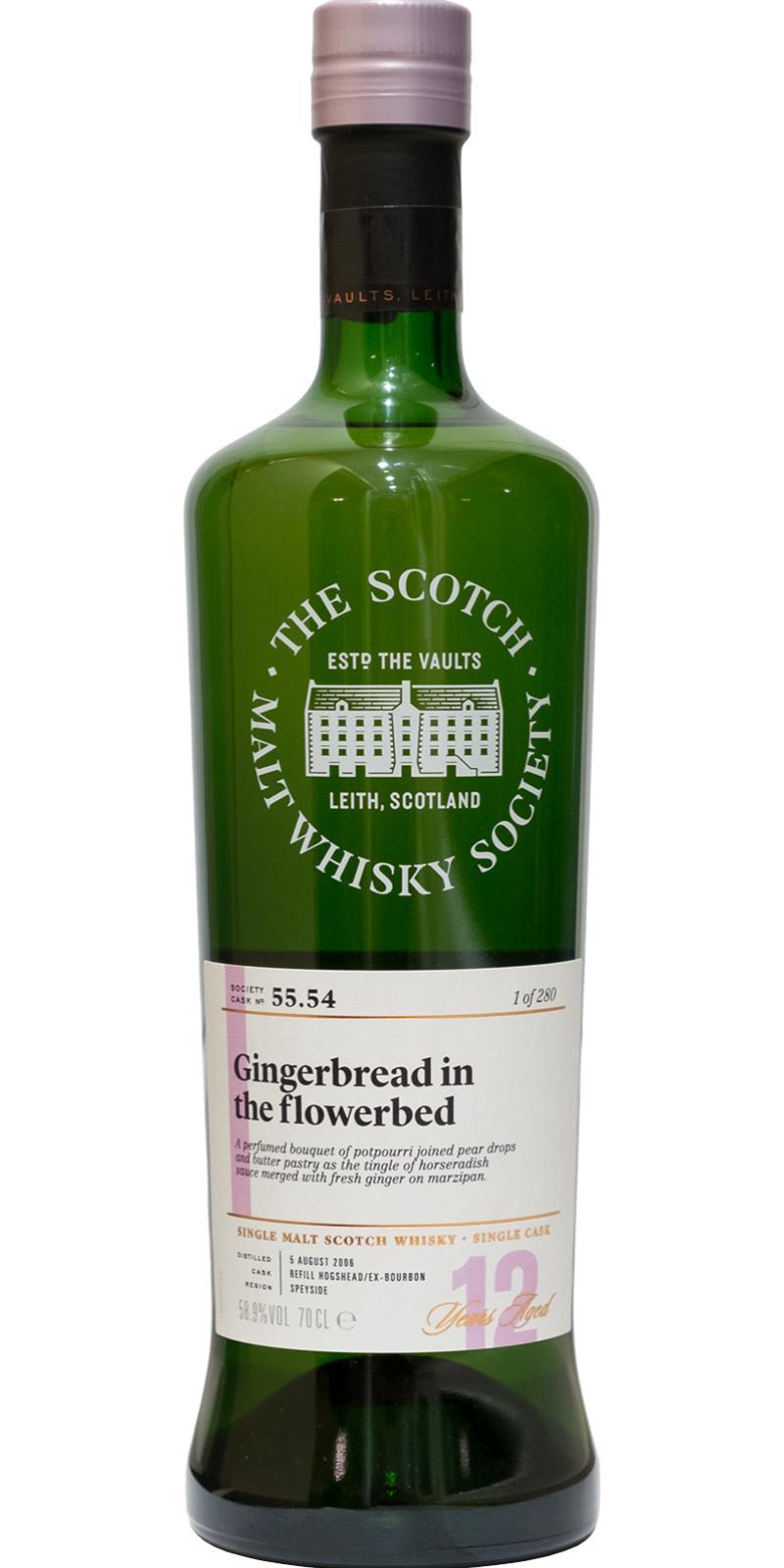 Royal Brackla 2006 SMWS 55.54  Gingerbread in the flowerbed