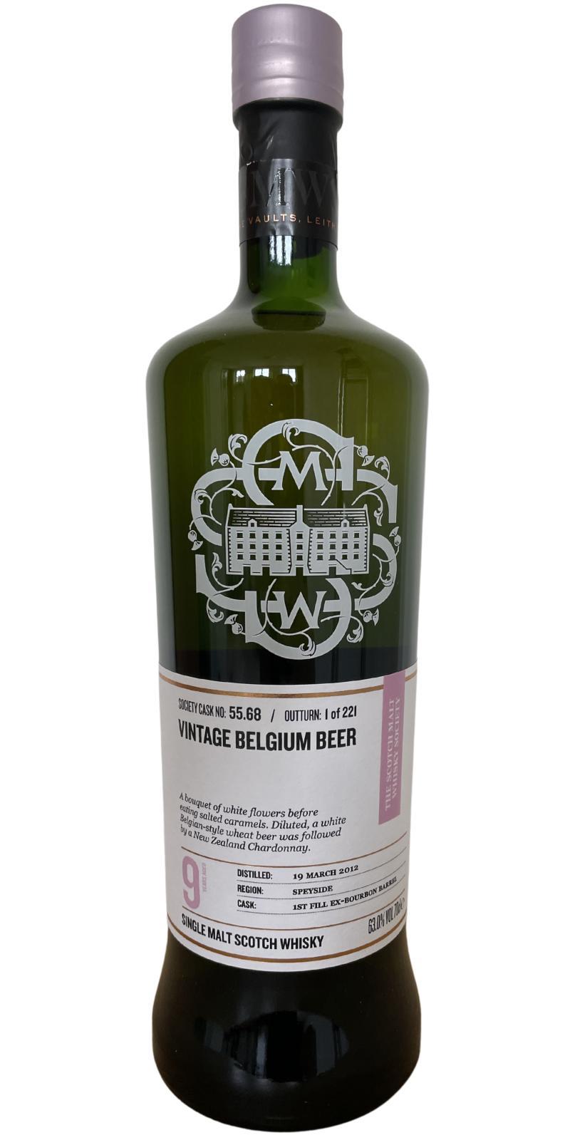 Royal Brackla 2012 SMWS 55.68  Vintage Belgium beer