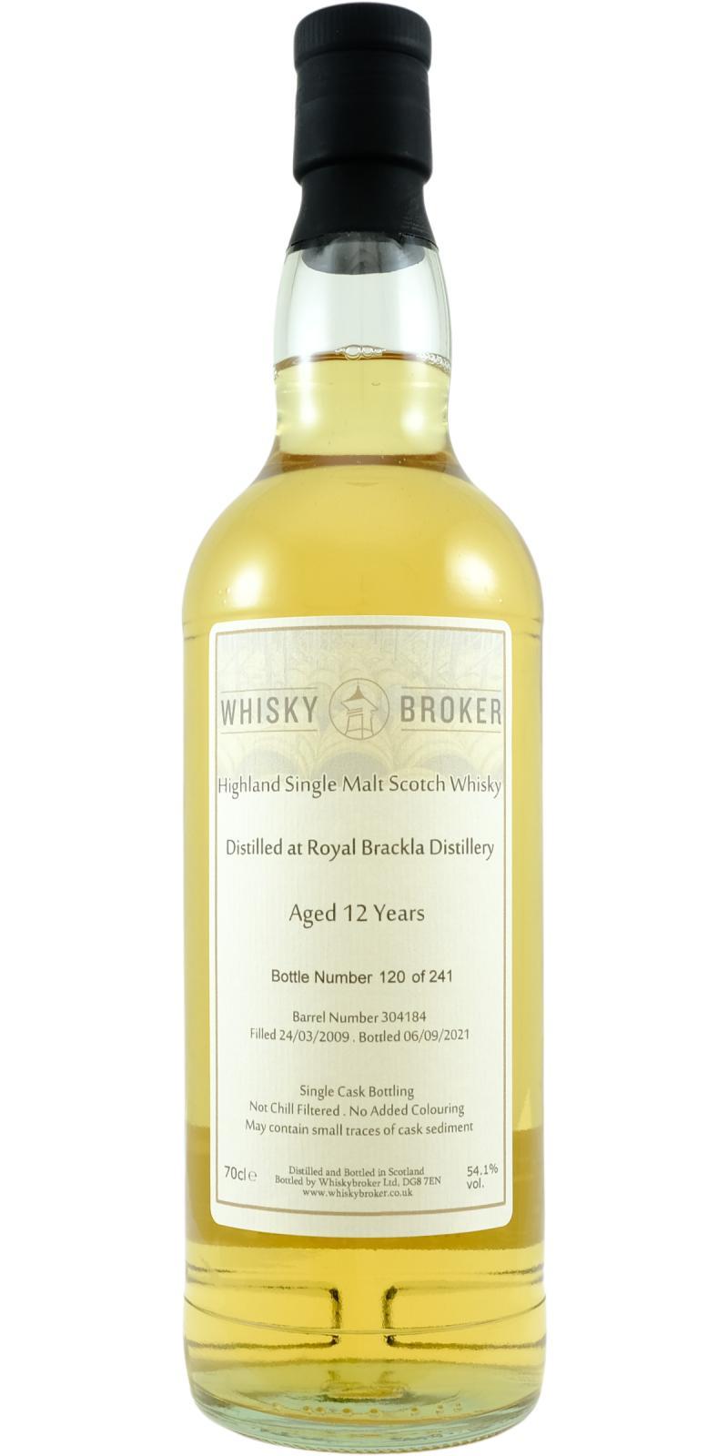 Royal Brackla 2009 WhB
