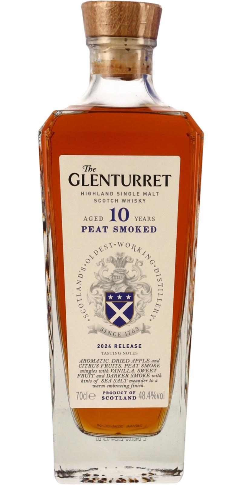 Glenturret 10-year-old - Peat Smoked  2024 Release