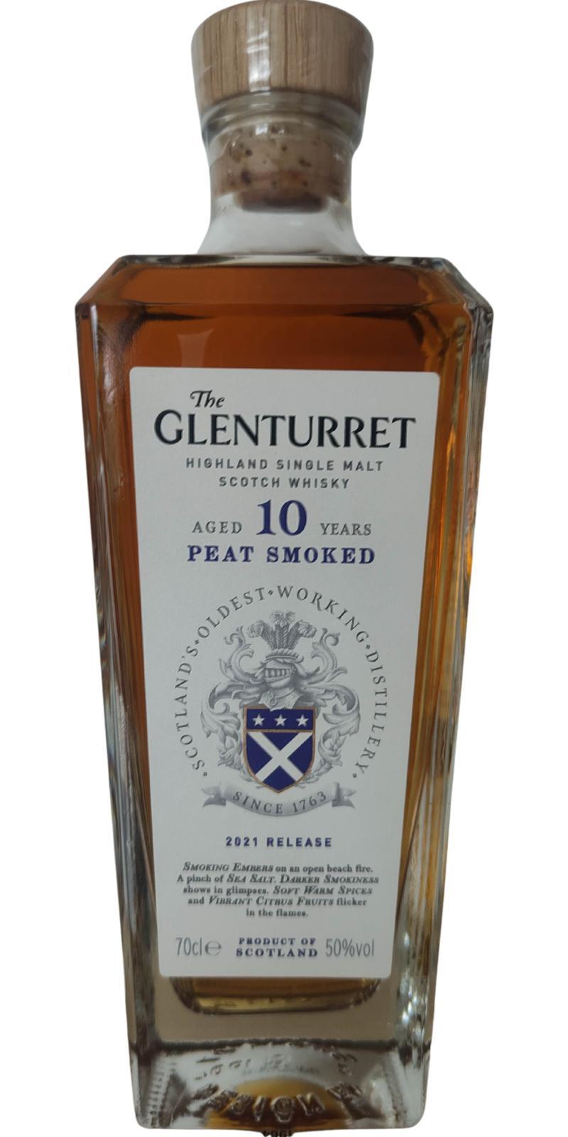 Glenturret 10-year-old - Peat Smoked  2021 Release
