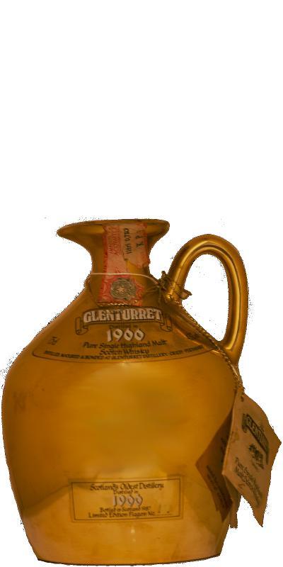 Glenturret 1966  Gold Ceramic Flagon