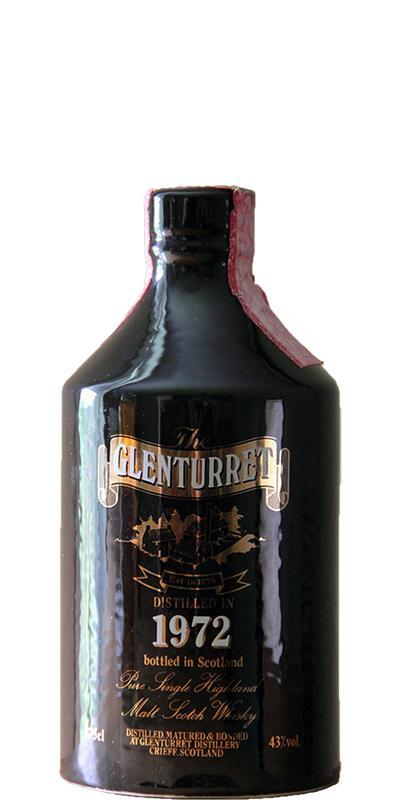Glenturret 1972  Black Ceramic Bottle