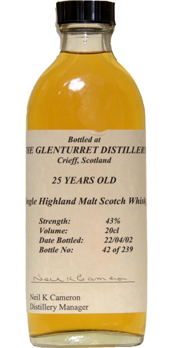 Glenturret 25-year-old  Single Highland Malt Scotch Whisky