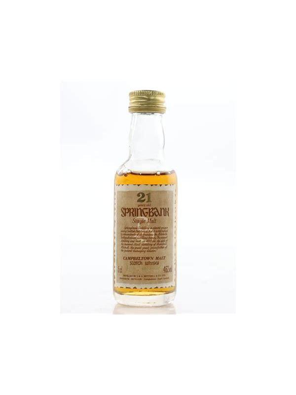 Springbank 21-year-old Black Label - Miniature