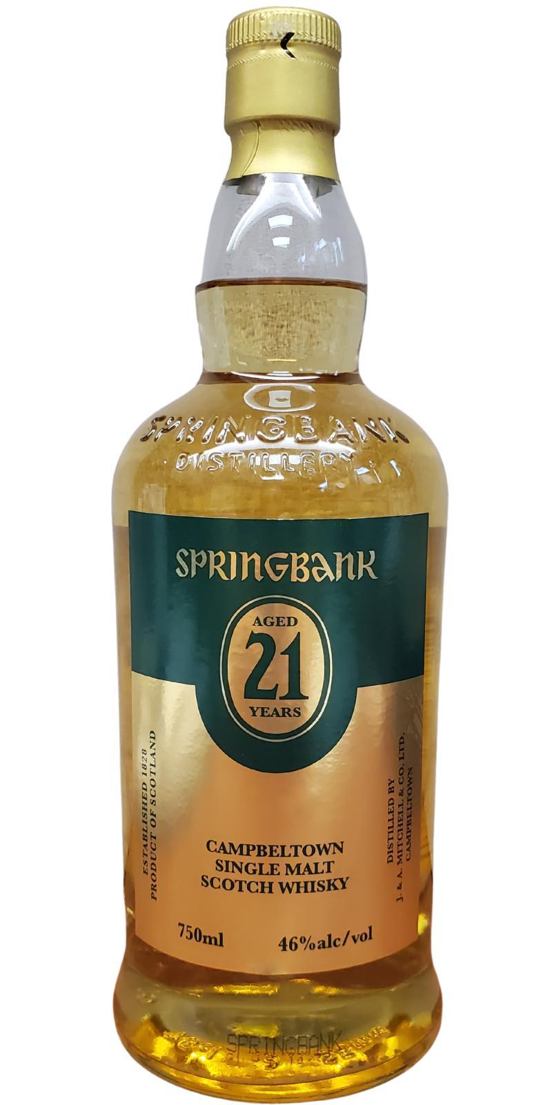 Springbank 21-year-old Single Cask