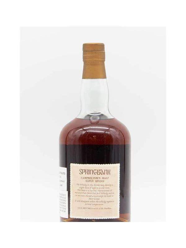 Springbank 21-year-old Hedley G Wright Round Dumpy - Parchment style label