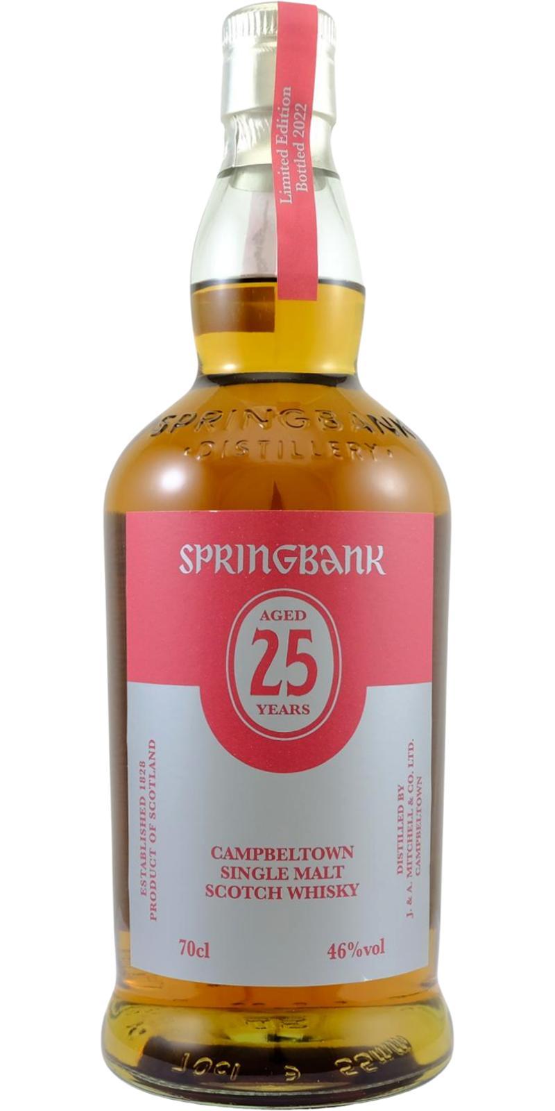 Springbank 25-year-old Limited Edition