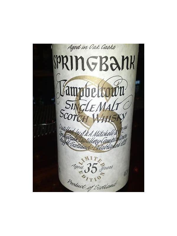 Springbank 30-year-old Millennium Bottling Limited Edition