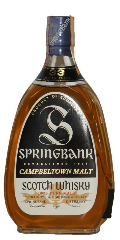 Springbank 33-year-old 100% Pure Malt