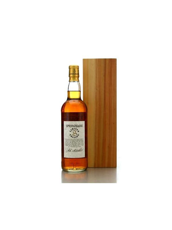 Springbank 40-year-old Millennium Bottling Limited Edition