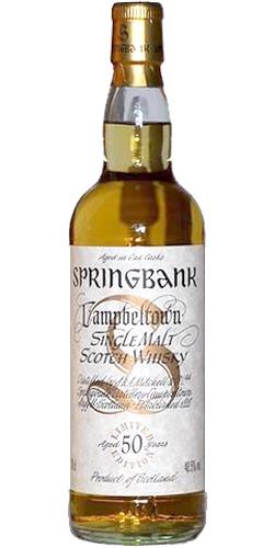 Springbank 50-year-old Millennium Bottling Limited Edition