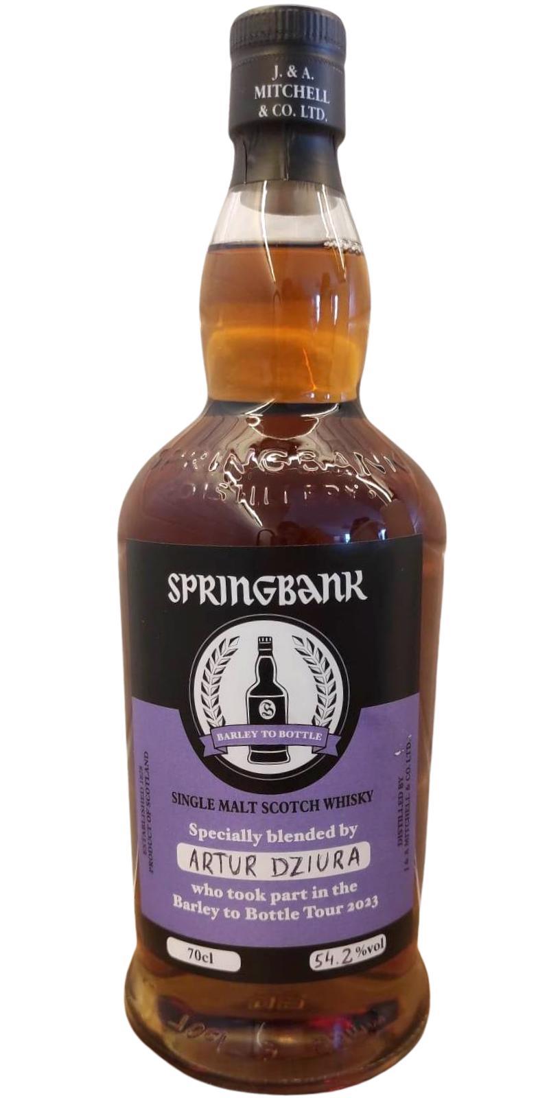 Springbank Barley to Bottle Tour 2023