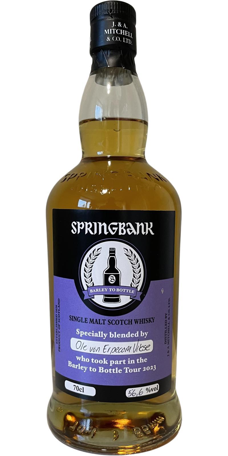 Springbank Barley to Bottle Tour 2023