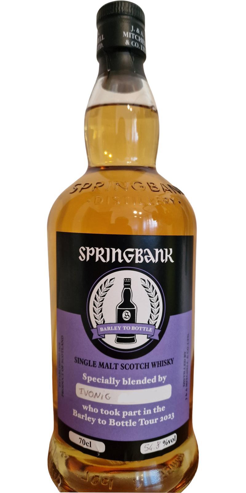 Springbank Barley to Bottle Tour 2023