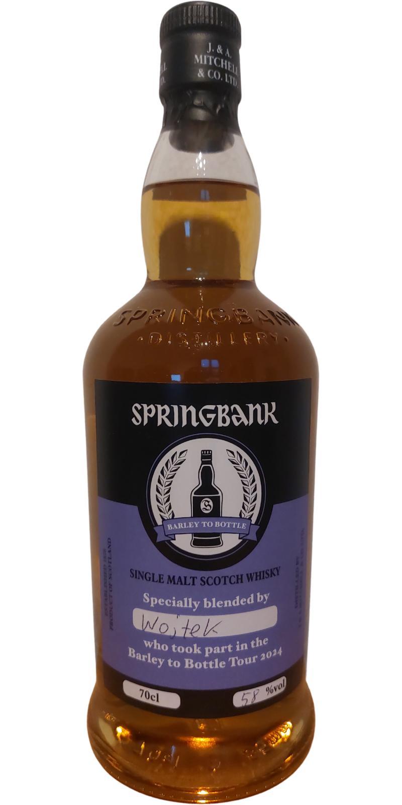 Springbank Barley to Bottle Tour 2024