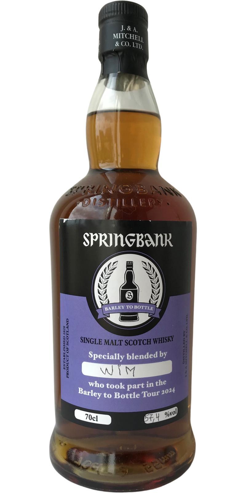 Springbank Barley to Bottle Tour 2024