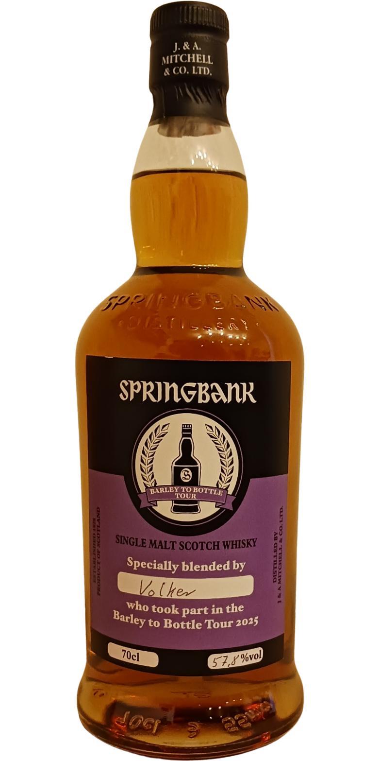 Springbank Barley to Bottle Tour 2025 Barley to Bottle Tour 2025
