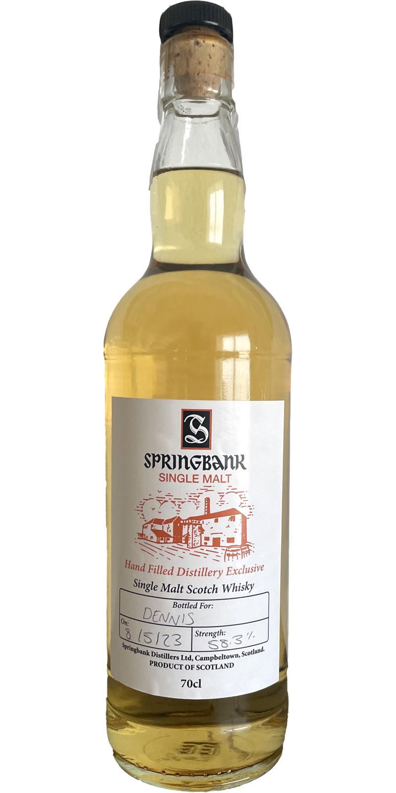 Springbank Hand Filled Distillery Exclusive