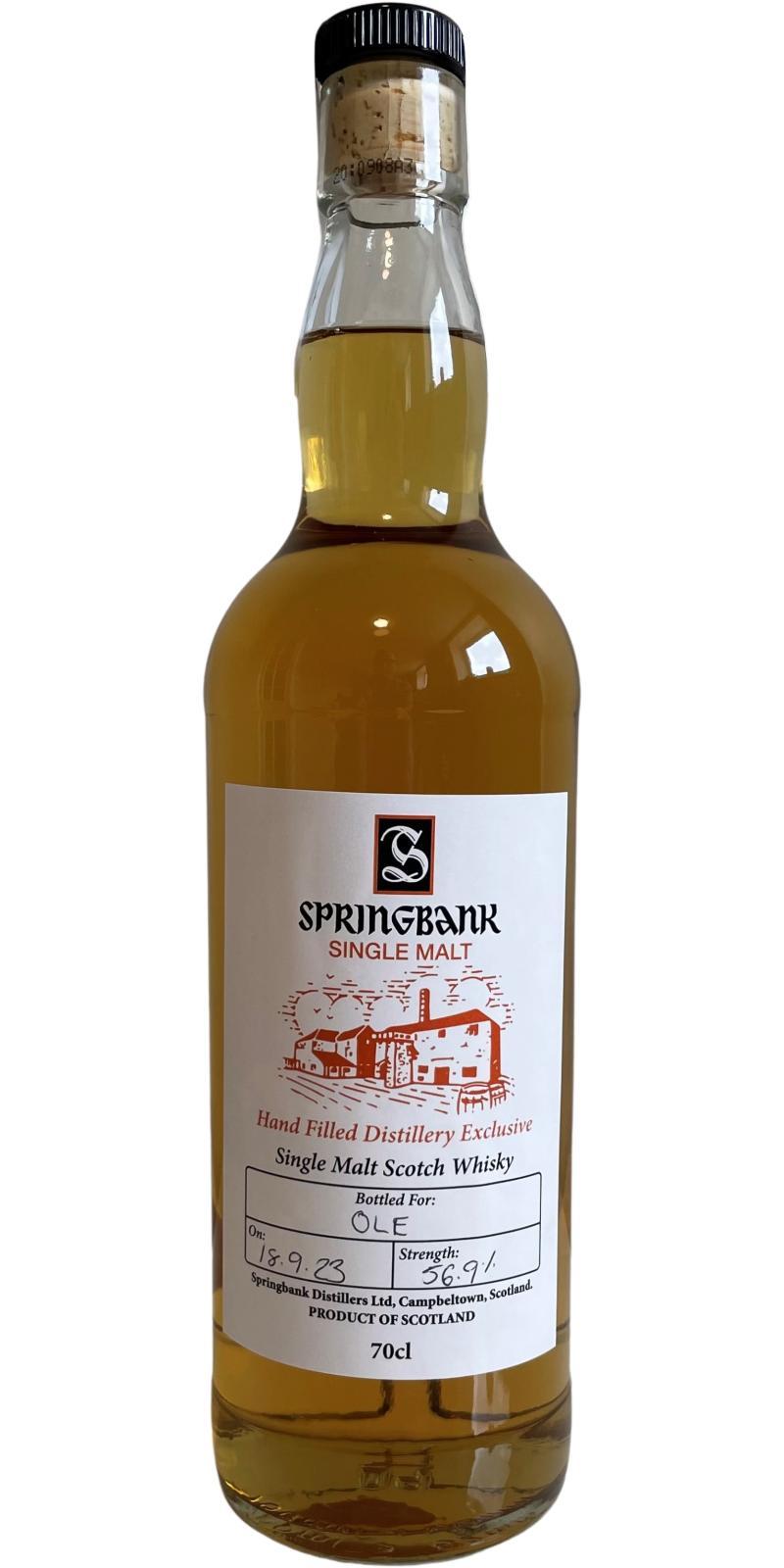 Springbank Hand Filled Distillery Exclusive
