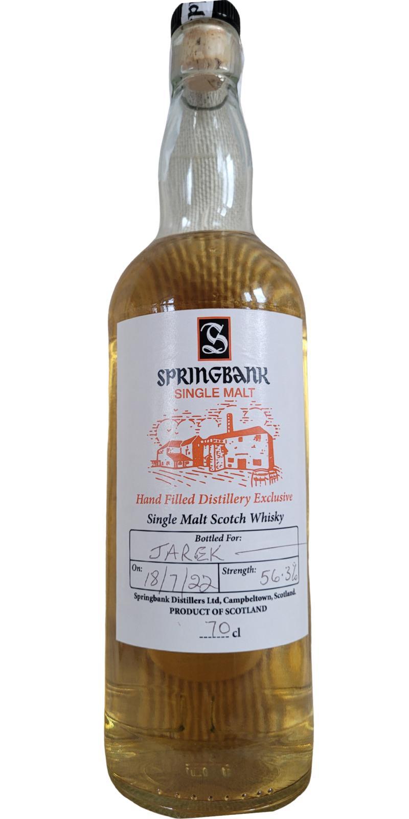 Springbank Hand Filled Distillery Exclusive