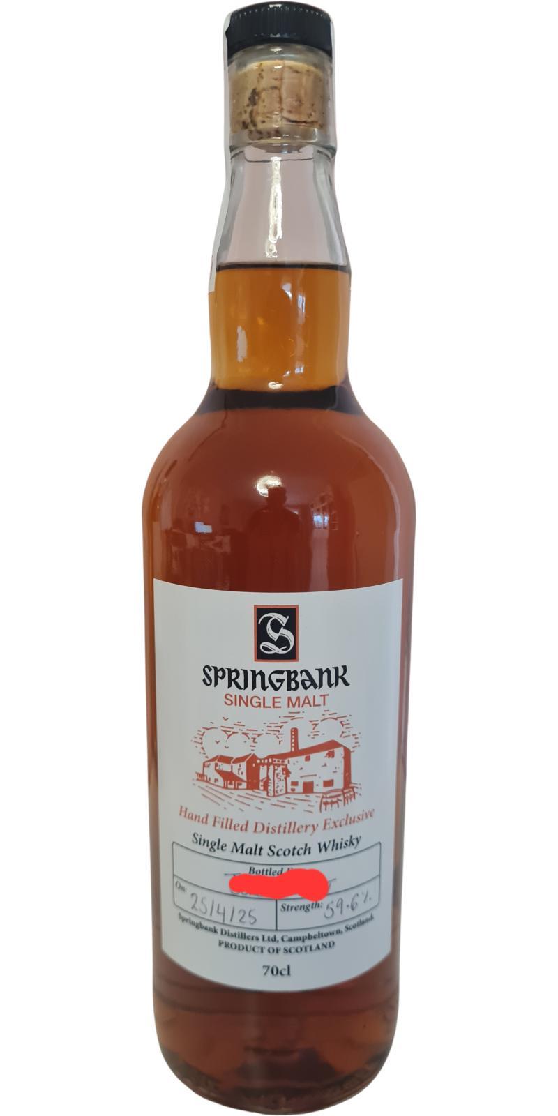 Springbank Hand Filled Distillery Exclusive