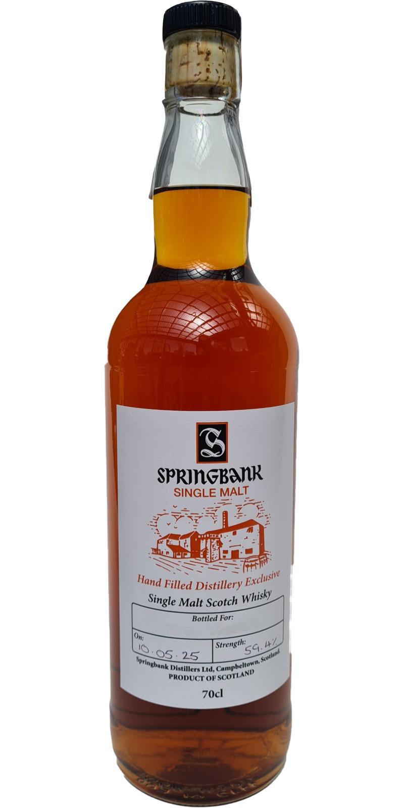 Springbank Hand Filled Distillery Exclusive