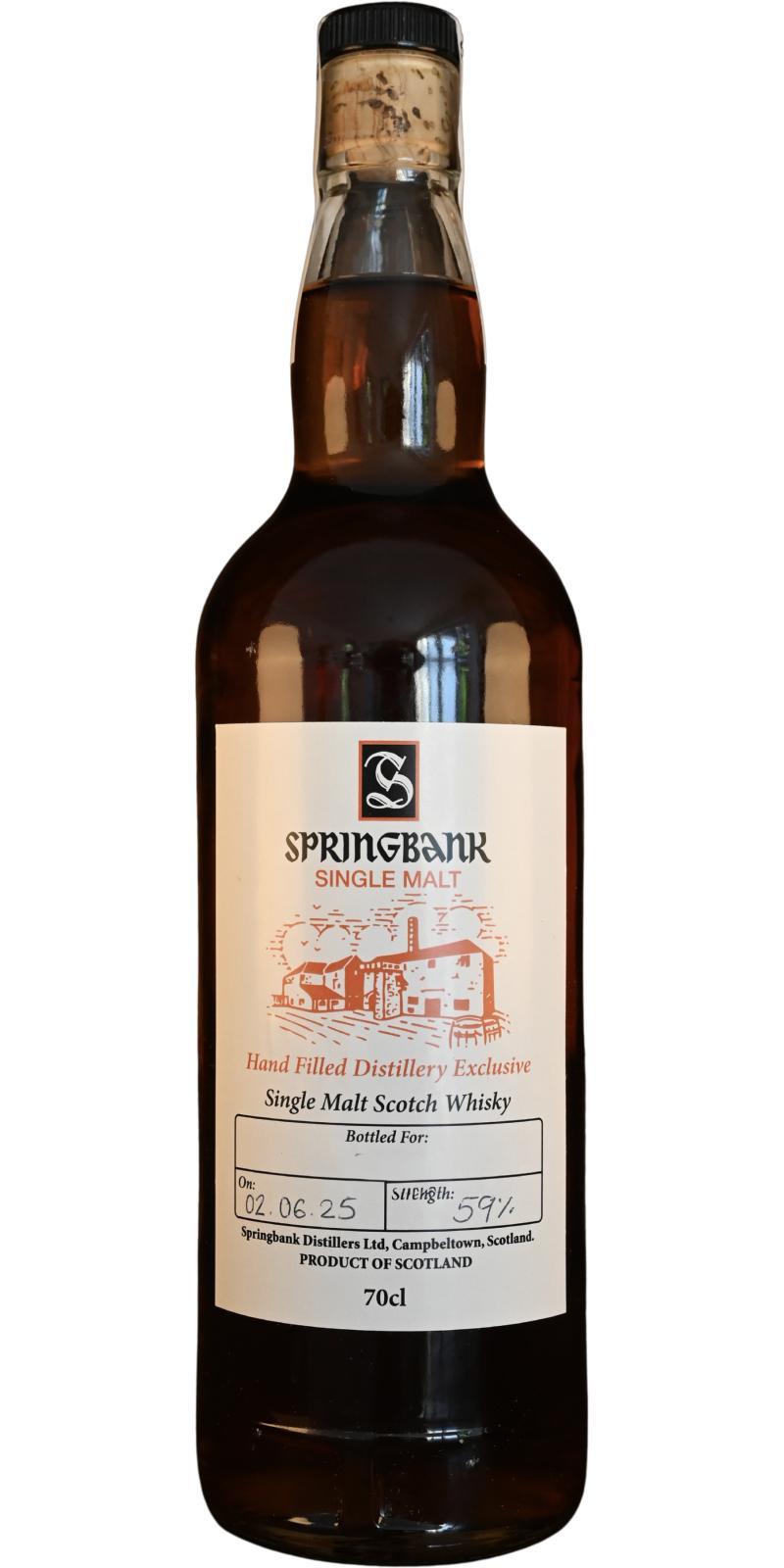 Springbank Hand Filled Distillery Exclusive