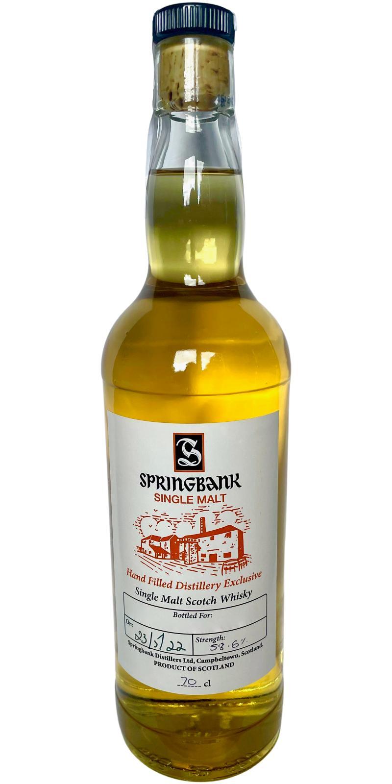 Springbank Hand Filled Distillery Exclusive