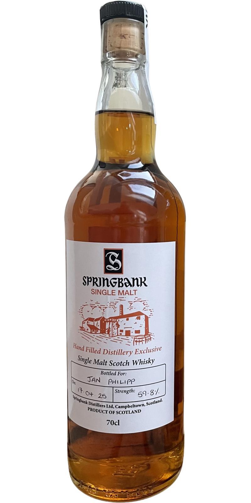 Springbank Hand Filled Distillery Exclusive