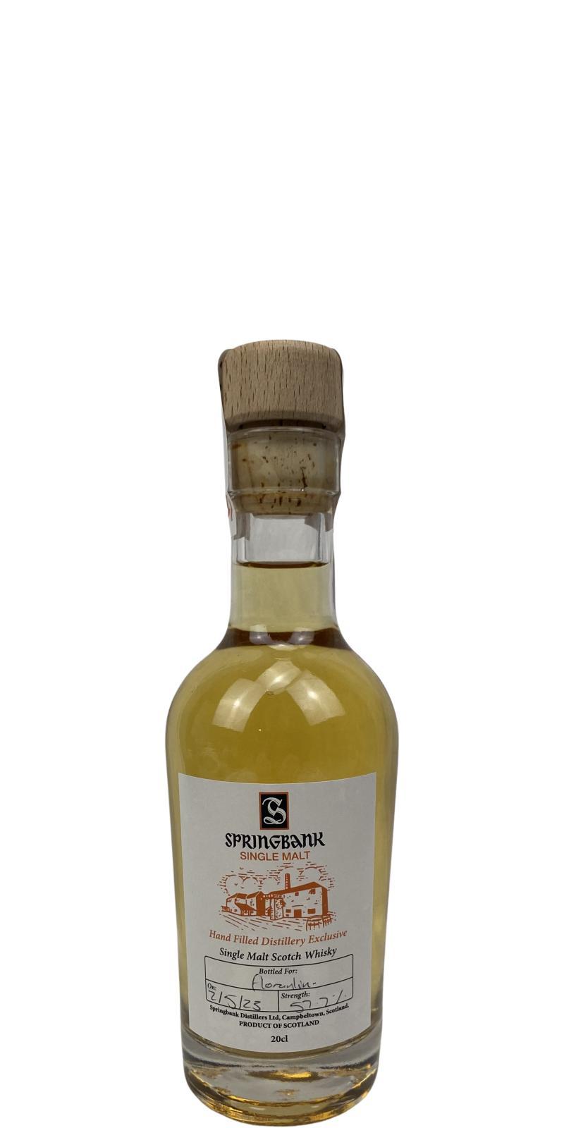 Springbank Hand Filled Distillery Exclusive