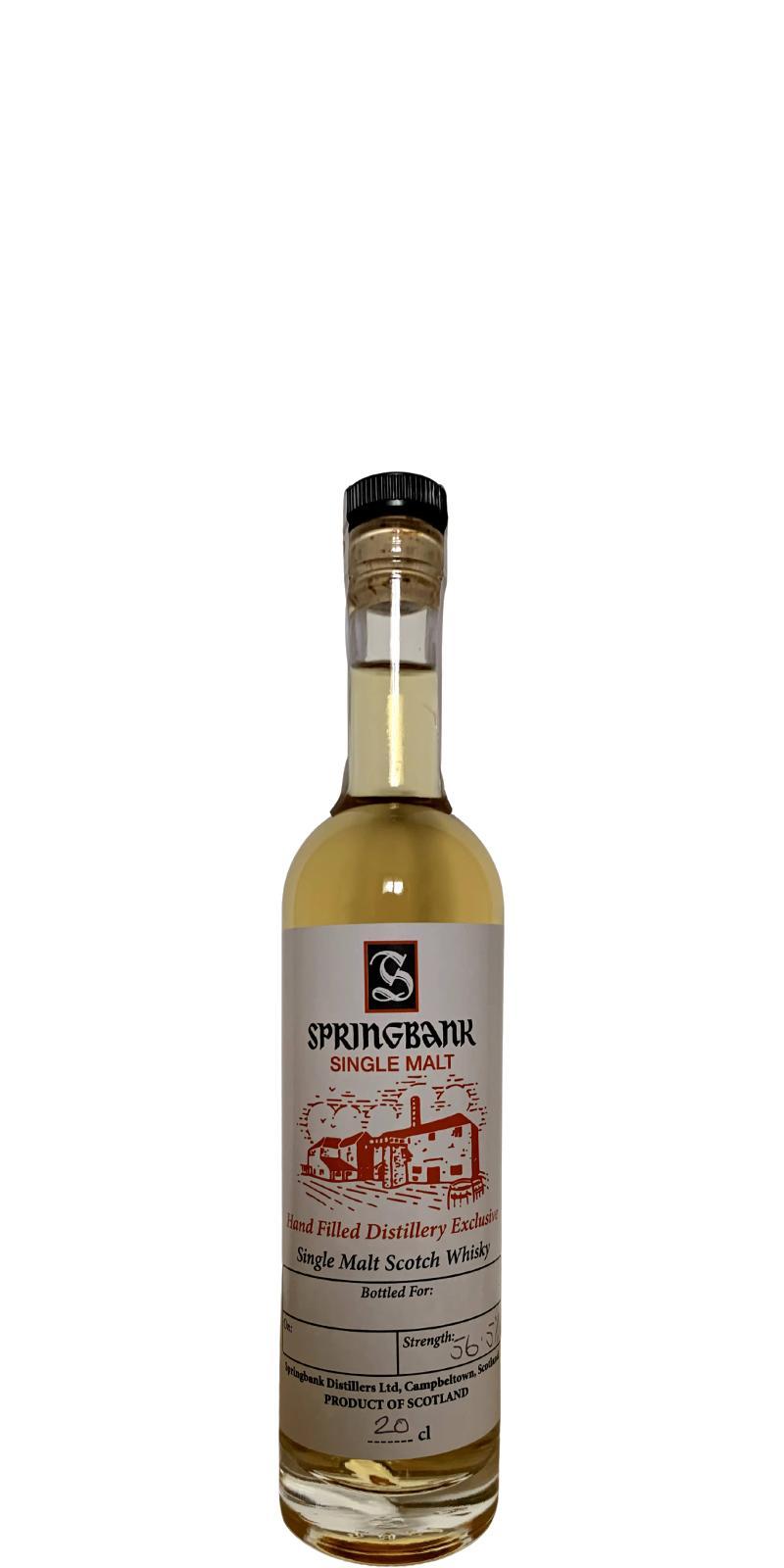 Springbank Hand Filled Distillery Exclusive