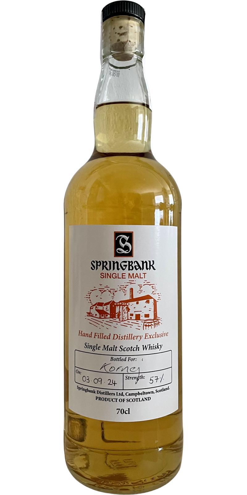 Springbank Hand Filled Distillery Exclusive