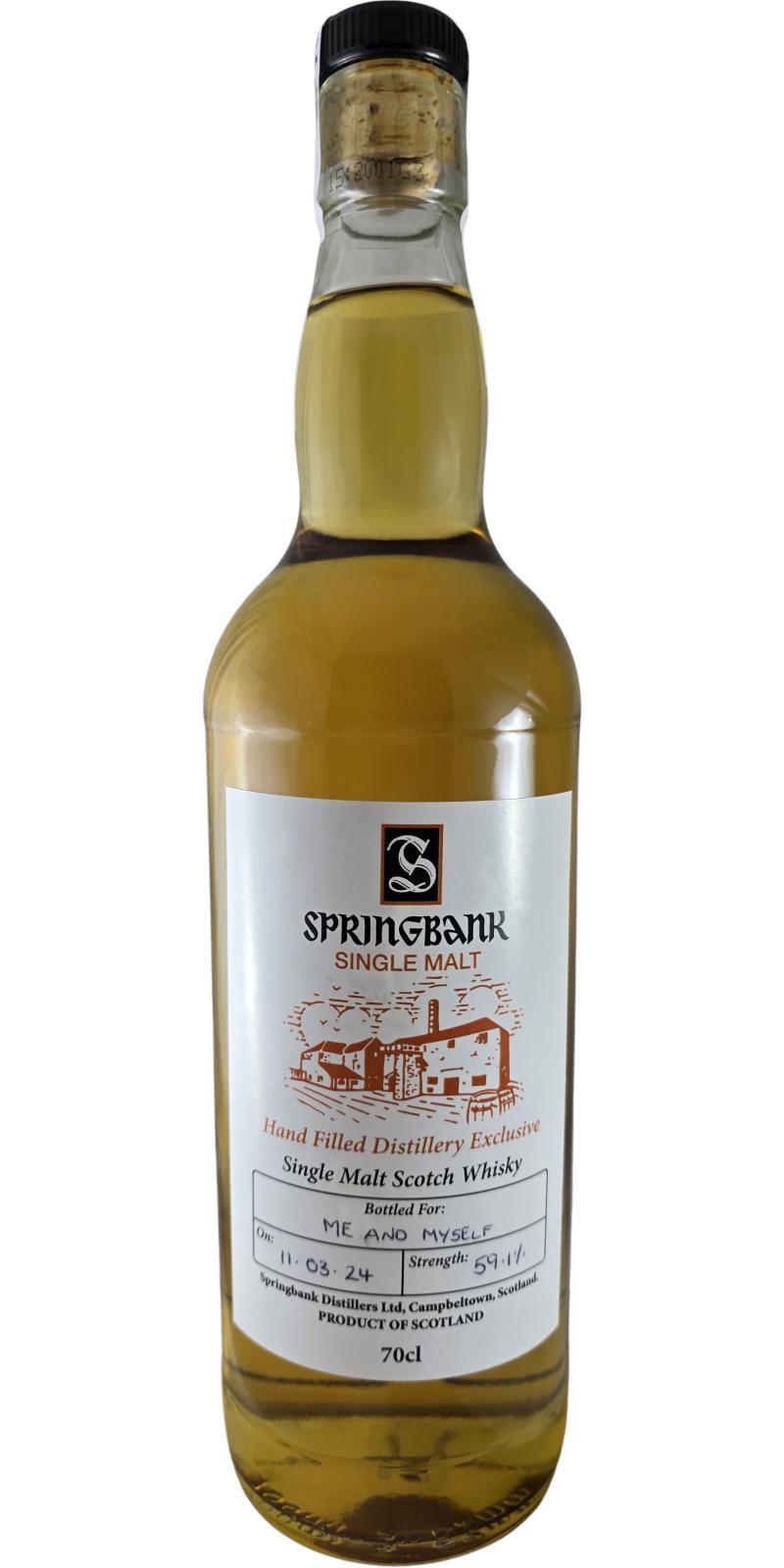 Springbank Hand Filled Distillery Exclusive