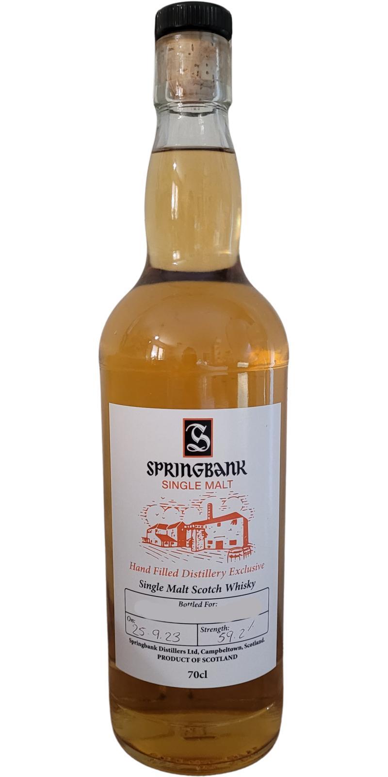 Springbank Handfilled Distillery Exclusive