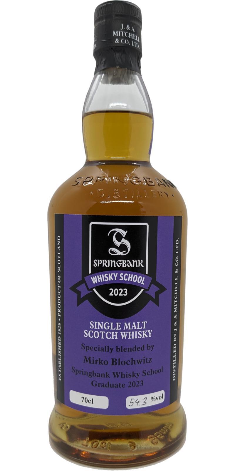 Springbank Whisky School 2023