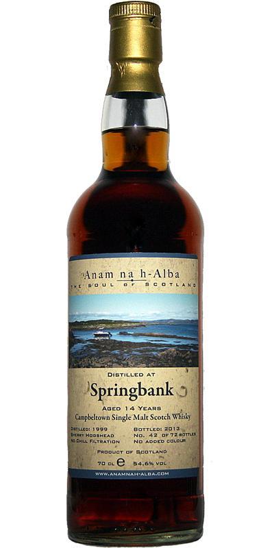 Springbank 1999 ANHA The Soul of Scotland