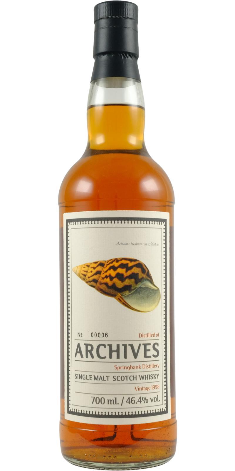 Springbank 1998 Arc Shells from the Bay of Caraccas