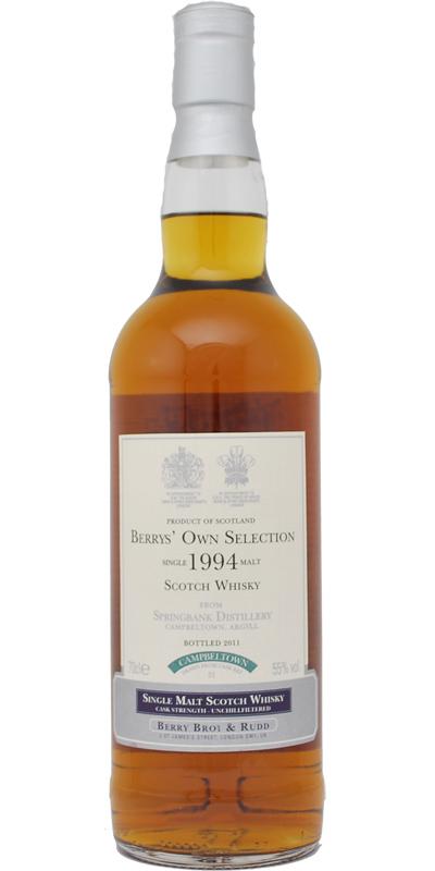 Springbank 1994 BR Berrys' Own Selection