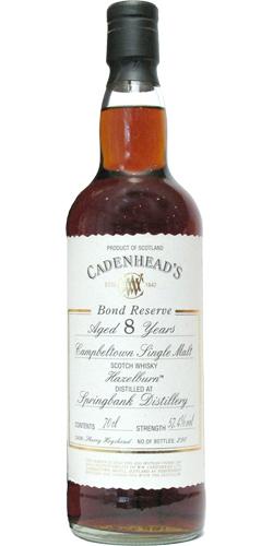 Hazelburn 08-year-old CA Bond Reserve