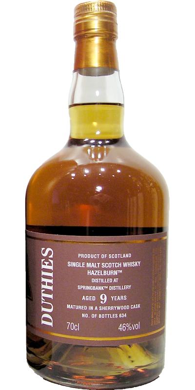 Hazelburn 09-year-old CA Duthies