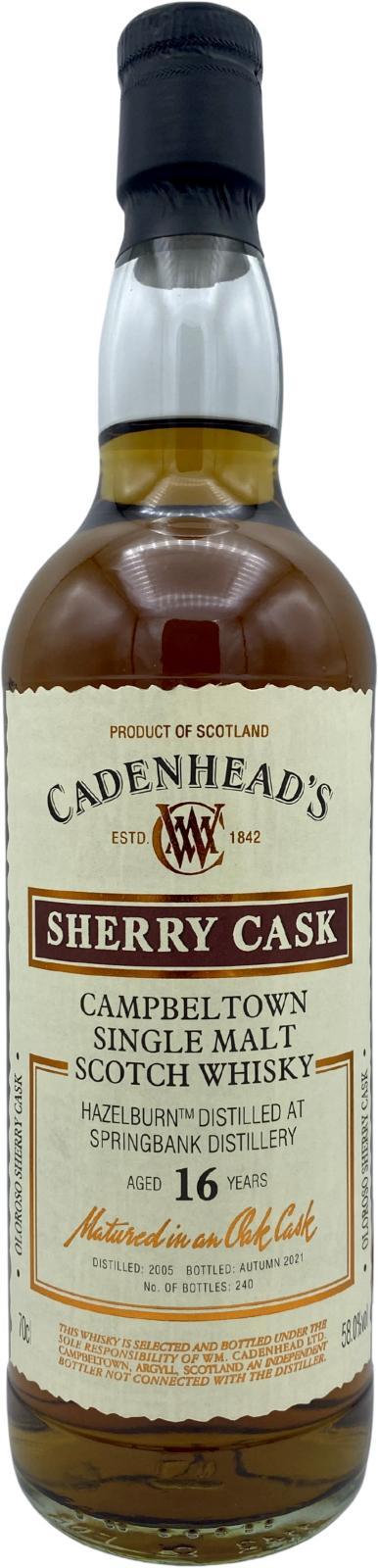 Hazelburn 2005 CA Wood Range - Sherry Cask