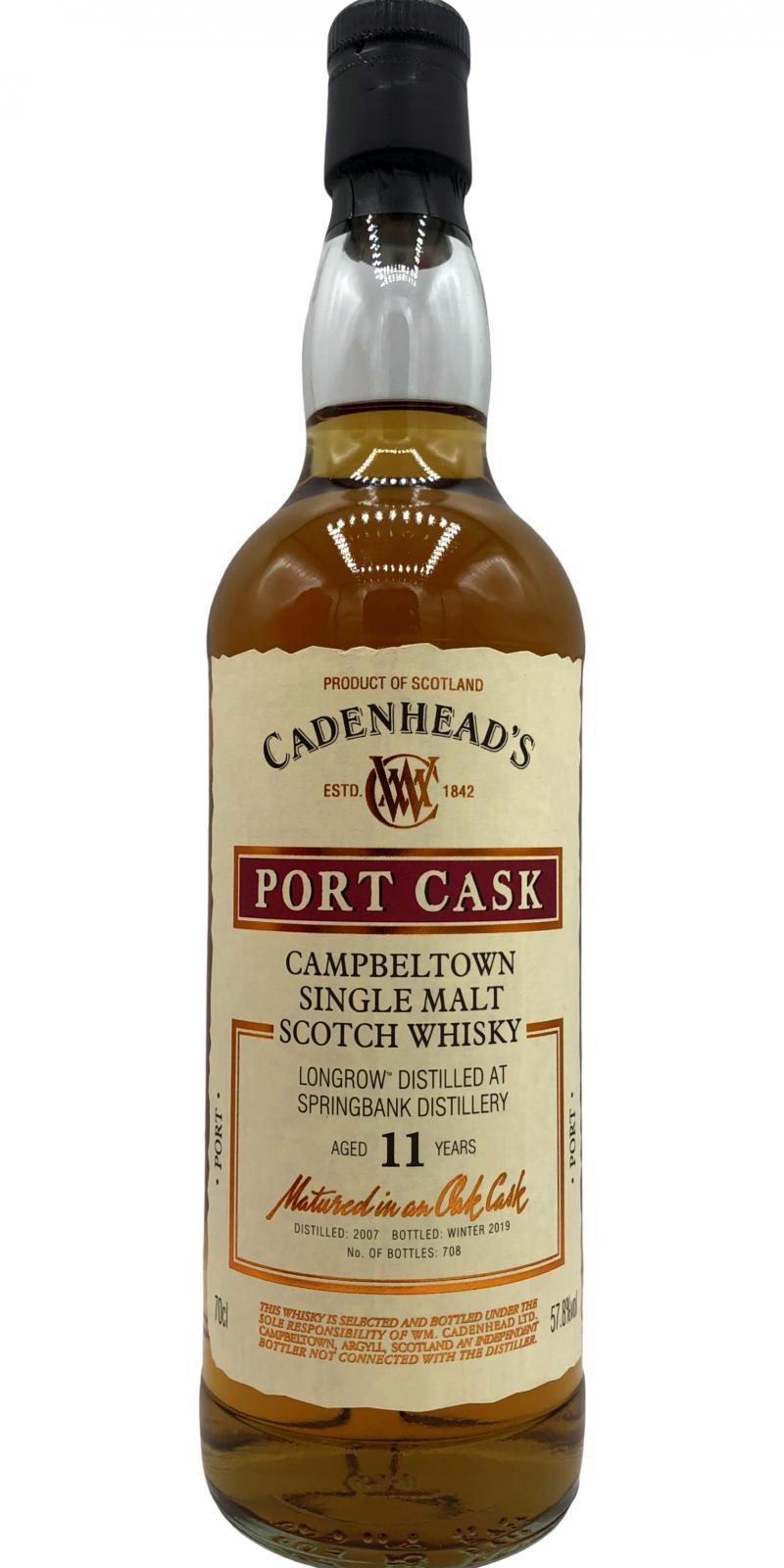 Longrow 2007 CA Wood Range - Port Cask