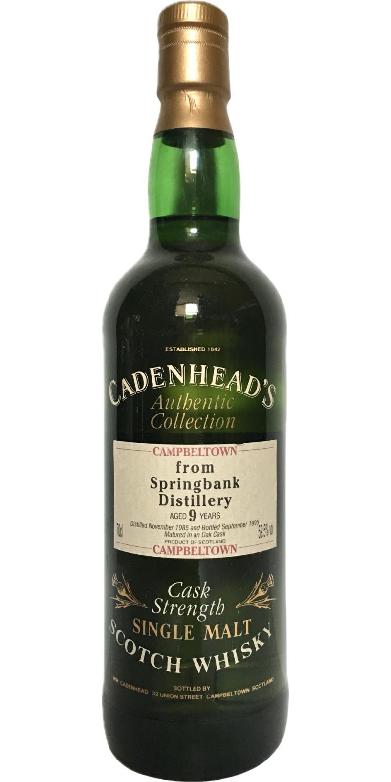 Springbank 1985 CA Authentic Collection