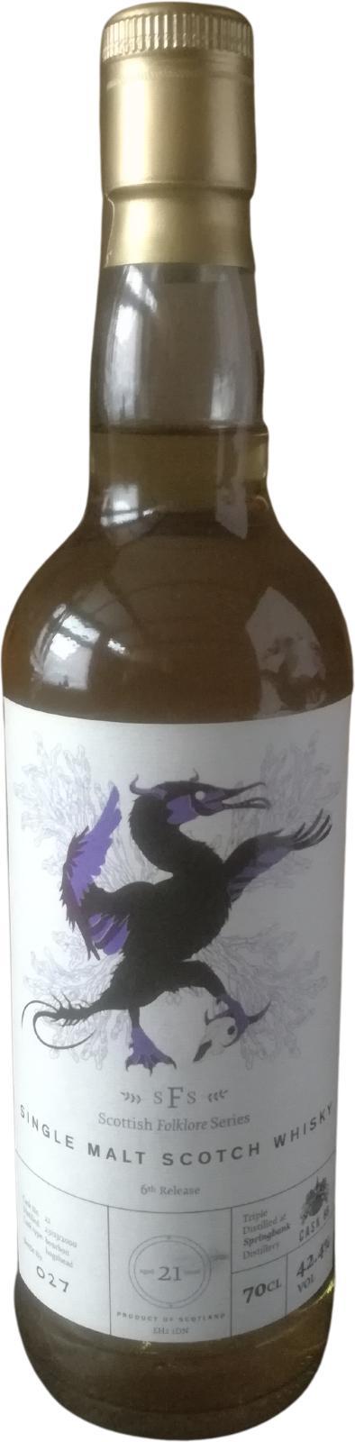 Springbank Triple Distilled 2000 Ca88 Scottish Folklore Series