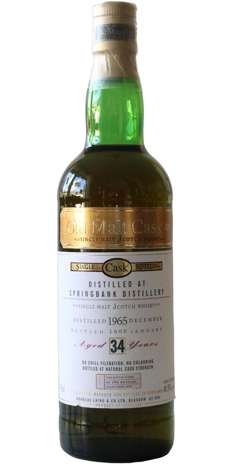 Springbank 1965 DL The Old Malt Cask