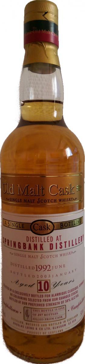 Springbank 1992 DL The Old Malt Cask
