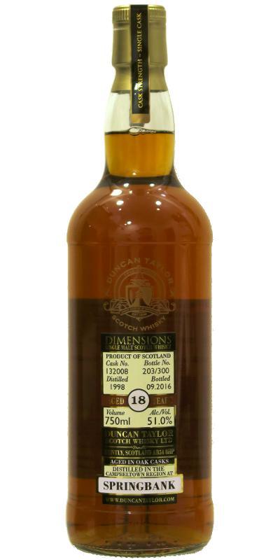 Springbank 1998 DT Dimensions